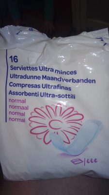 Serviettes Hygiéniques Ultra Minces, Normal - 1