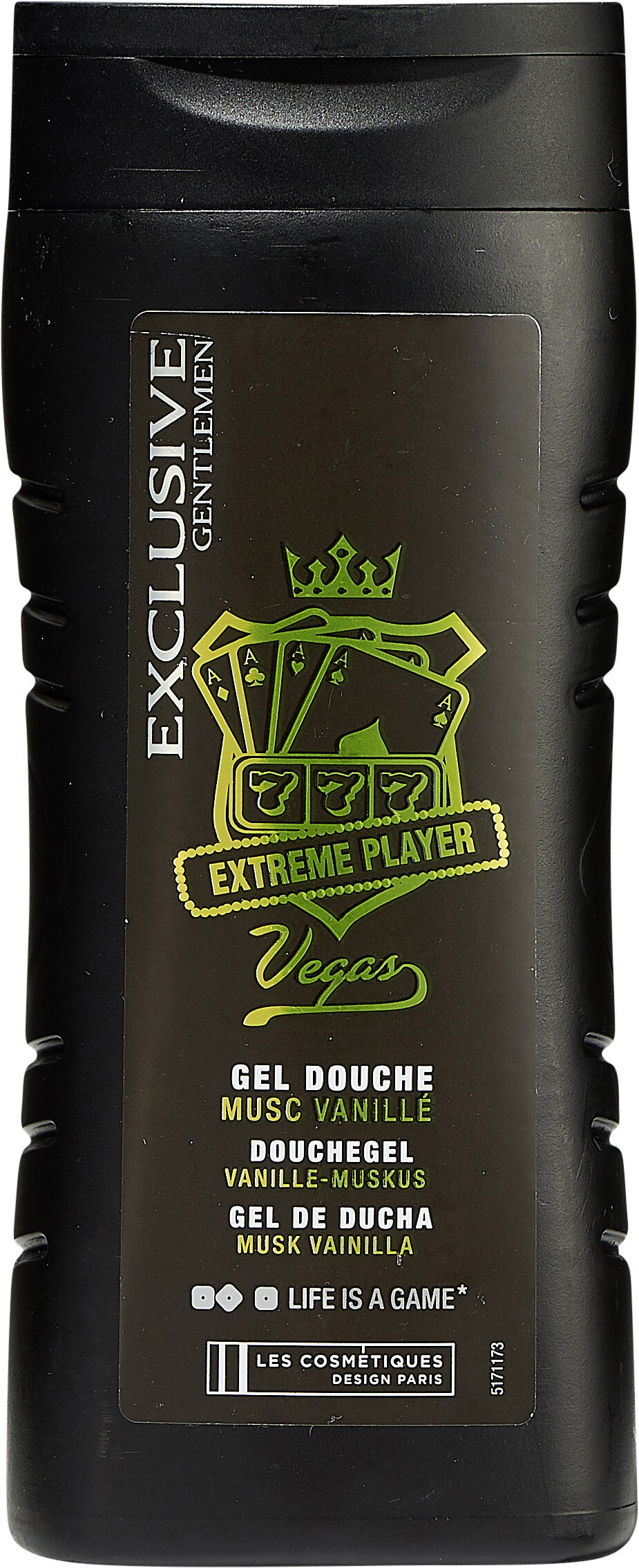 Exclusive Gentlemen Extreme Player Vegas Gel douche musc vanillé - Product - fr