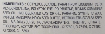 Stick lèvres réparateur à l'huile de noix - Ingredients