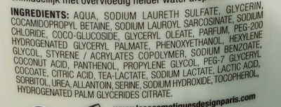 Nutri Sublime Crème de douche soin hydratant - Inhaltsstoffe