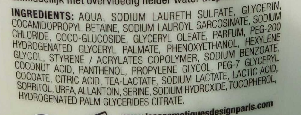 Nutri Sublime Crème de douche soin hydratant - Ingredients - fr