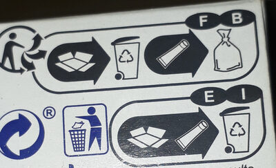  - Recycling instructions and/or packaging information