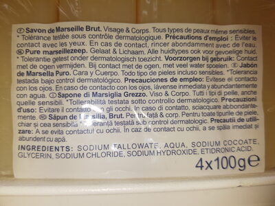 savon de Marseille - Ingredients