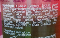 Shampooing douche aloé vera bio - Ingredients - fr