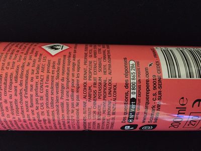 Déodorant Fraicheur grenade litchi, 200 Millilitres - Ingredients - fr