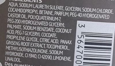 Shanpooing Douche Tonifiant - Ingredients - fr