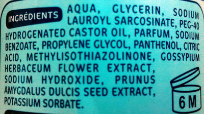 Eau nettoyante hydratante - Ingredients