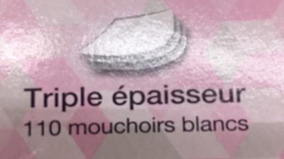Mouchoirs Caresse - Ingrédients