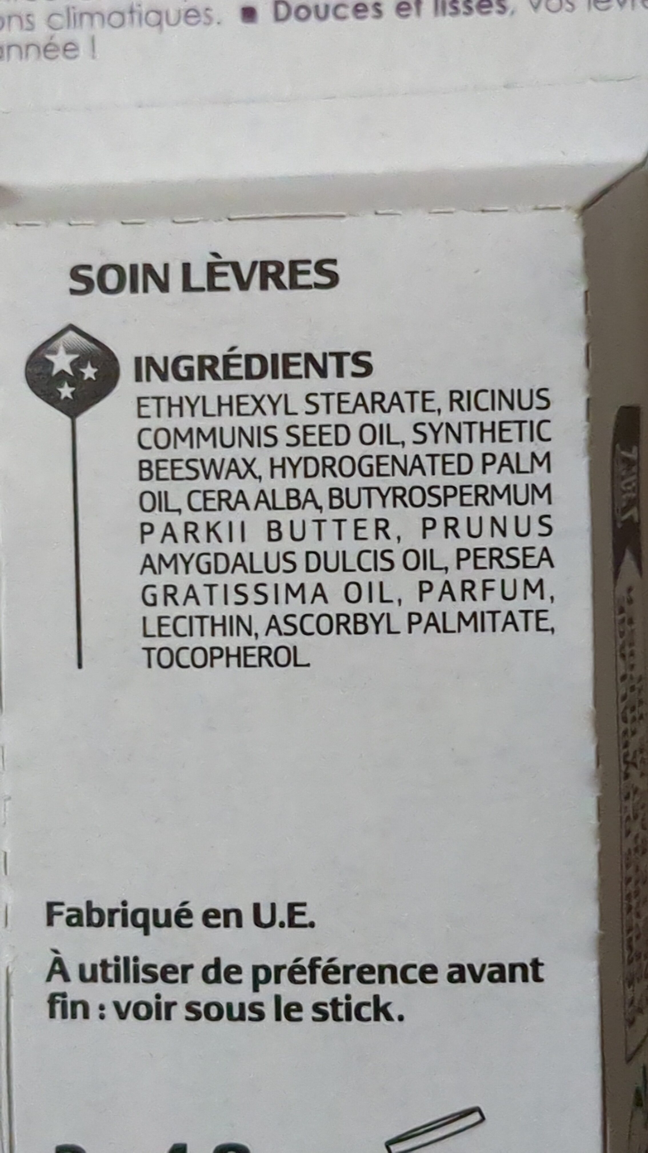  - Ingredientes - fr