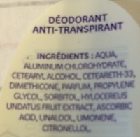 Fruit du dragon Anti-transpirant, anti-traces - Ingredients - fr