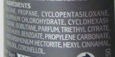 Déodorant Invisible 48H - Ingredients - fr