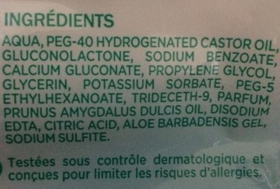 Lingettes - Ingredients
