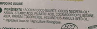 Shampooing solide à l'huile de coco bio - Ingredientes - fr