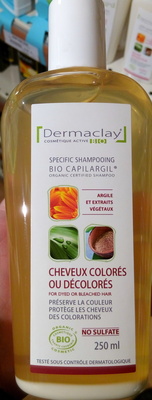 Bio Capilargil Shampooing cheveux colorés ou décolorés Argile et Extraits végétaux - Product - fr