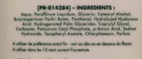 Lait Hydratant Corporel Quotidien - Ingredients - fr