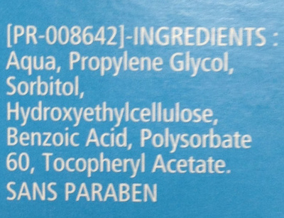Lubrifiant gel intime - Ingrédients - fr