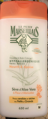 Douche & Bain crème hypoallergenique Sève d'Aloe Vera & Fleur d'Abricotier - 2
