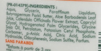 Lait hydratant hypoallergénique sève d'Aloe Vera & Calendula - Ingredientes - fr