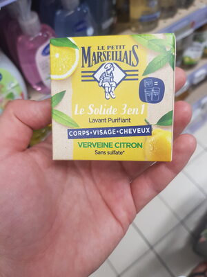 Le Petit Marseillais - Shampoo and Body Soap Bar Lemon Verbena, 80g (2.9oz) - Product