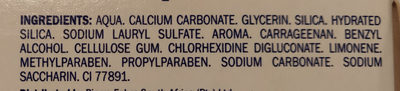 Elgydium Toothpaste Calcium Carbonate - Chlorhexidine - Ingredients - en