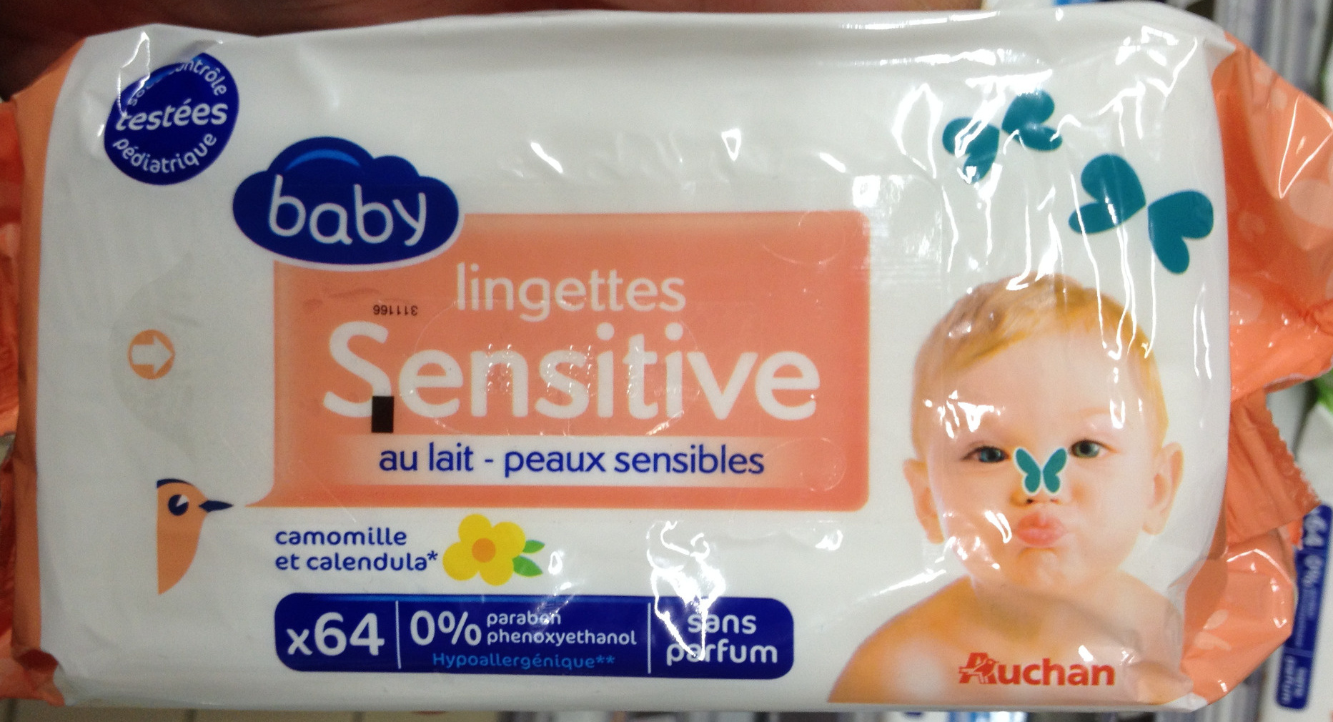 Lingettes sensitive au lait - peaux sensibles - Produto - fr
