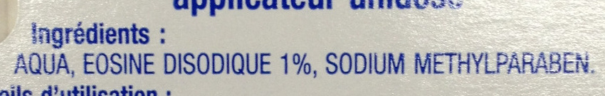 Éosine 1% applicateur unidose - Ingredientes - fr