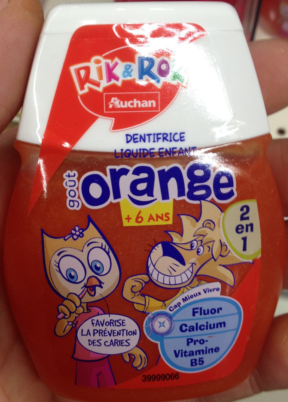 Dentifrice liquide enfant goût orange - Product - fr