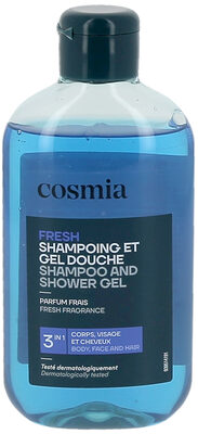 Cosmia homme shampoing et gel douche - fresh 3en1 - 250ml - 1