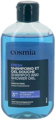 Cosmia homme shampoing et gel douche - fresh 3en1 - 250ml - Produit