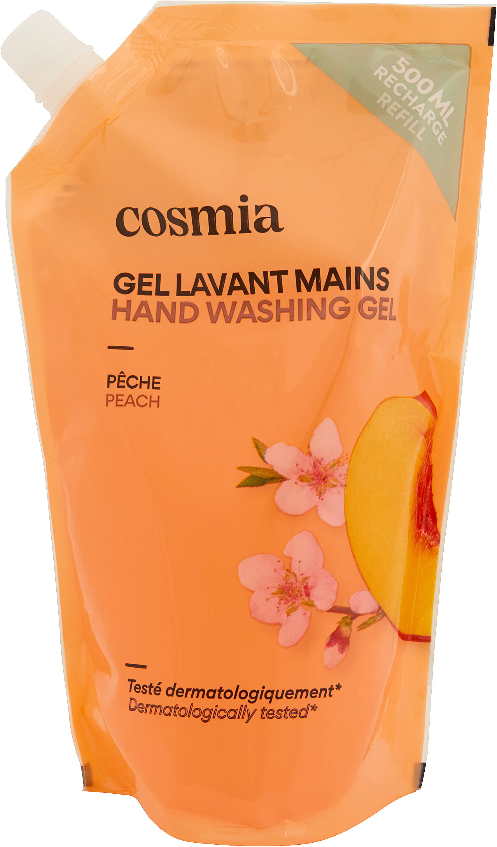 Cosmia savon main fleur de peche recharge 500 ml - Produit - fr