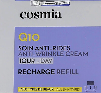 Cosmia creme jour recharge - anti ride- q10 50ml - Produto - fr