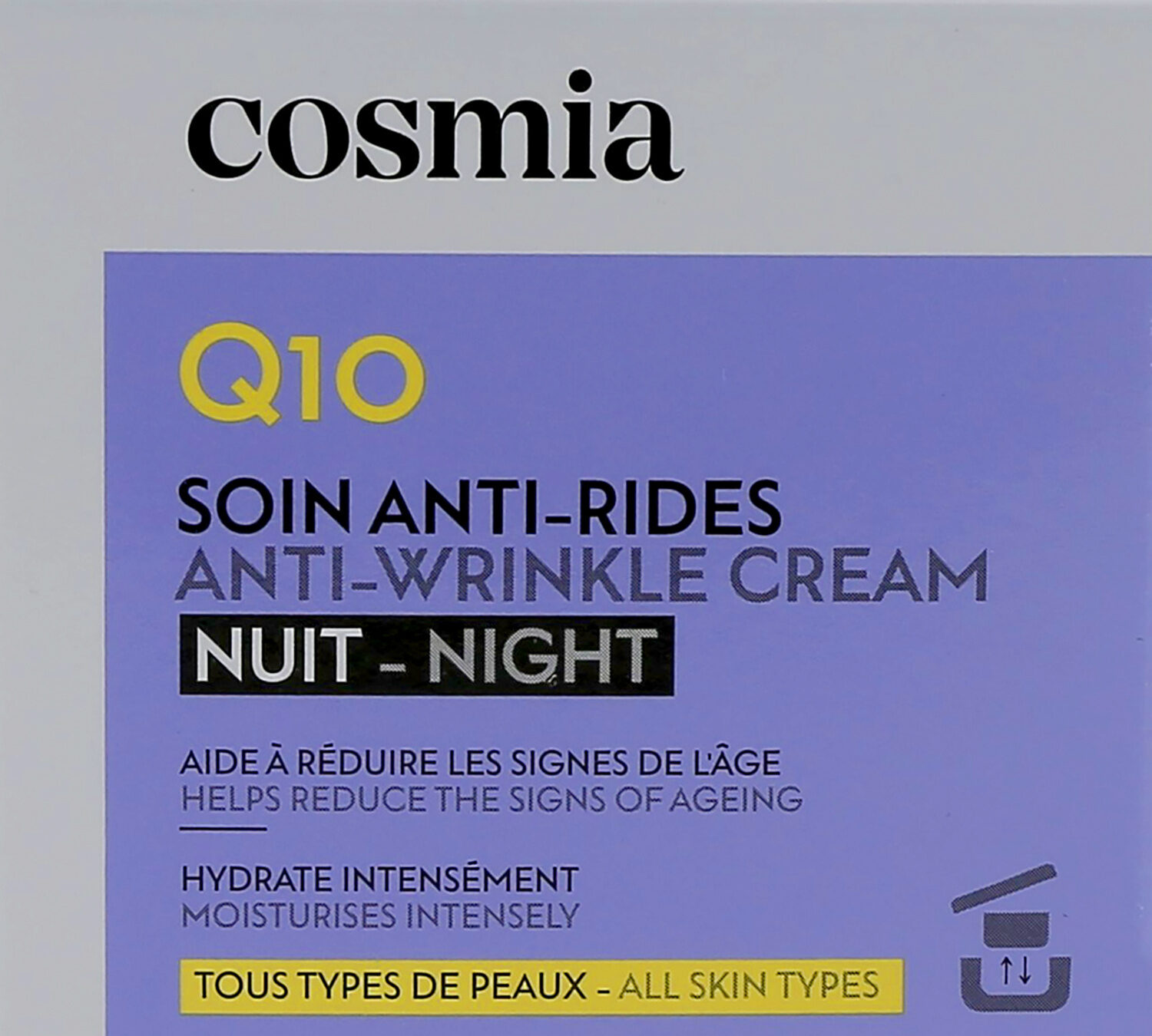 Cosmia creme nuit - anti ride - q10 50ml - 製品 - fr