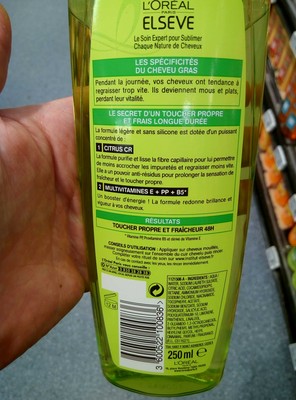 Elseve Multi-Vitaminé Fresh Shampooing purifiant quotidien - 1