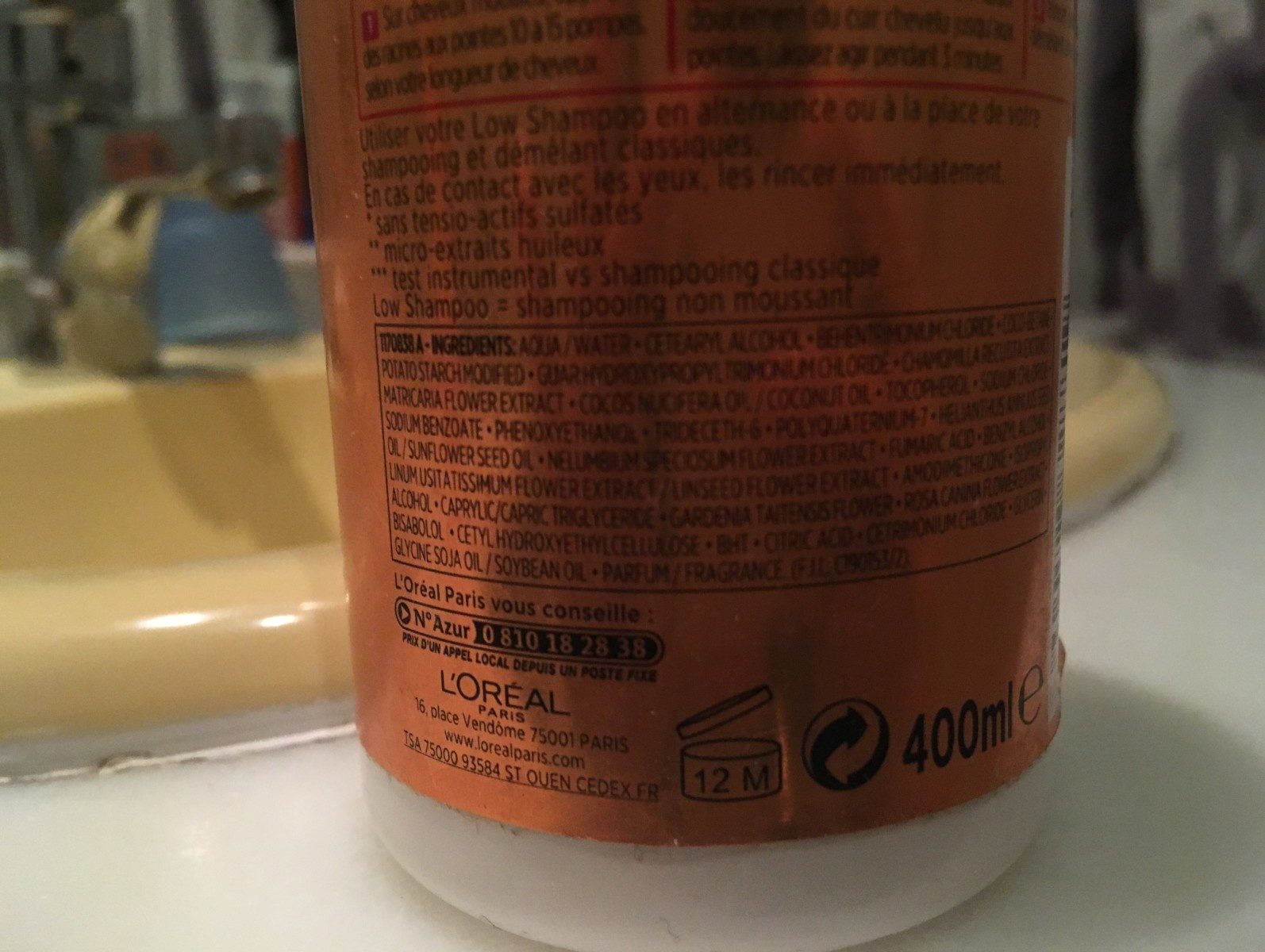 Low shampoo huile extraordinaire - Ingrédients - fr