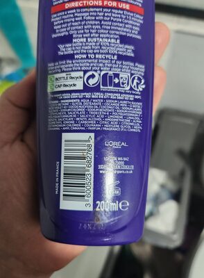 loreal purple shampoo - Ainesosat - en