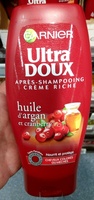 Ultra Doux Après-shampooing Crème Riche Huile d'Argan et Cranberry - Product - fr