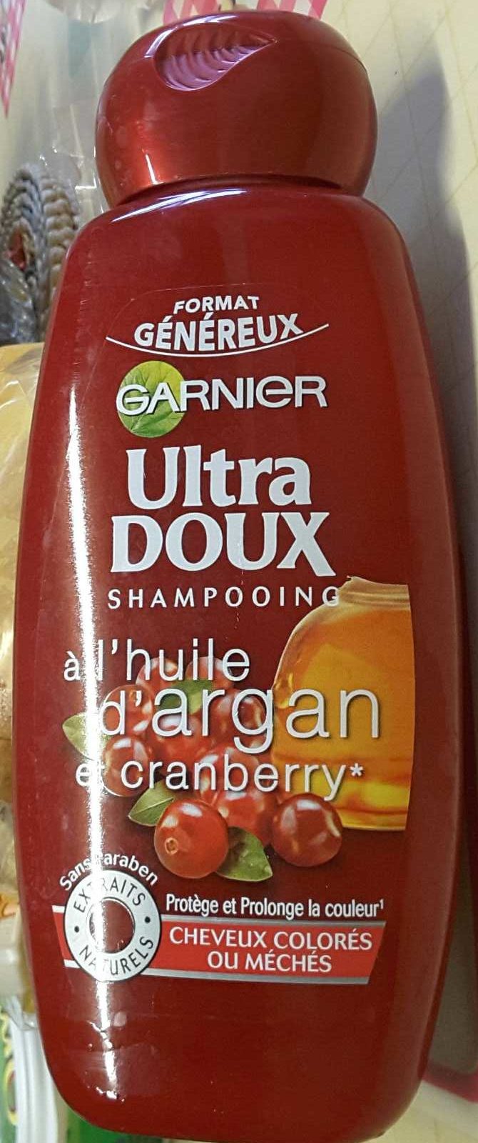 Ultra Doux Shampooing à l'huile d'argan et cranberry (format généreux) - Produit - fr