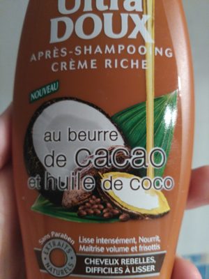 Après shampooing crème riche au beurre de cacao et huile de coco - 1