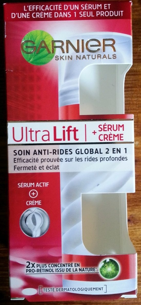 Skin Naturals Ultra Lift + Sérum Crème Soin anti-rides global 2 en 1 - Produto - fr