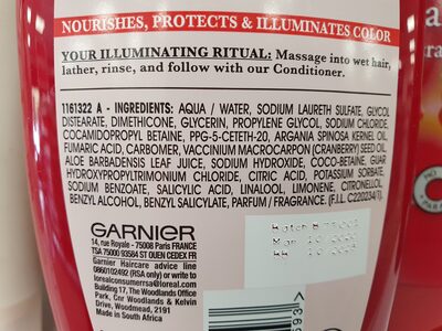 Garnier - Ingredients