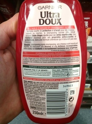 Ultra Doux Shampooing à l'huile d'argan et cranberry - 1