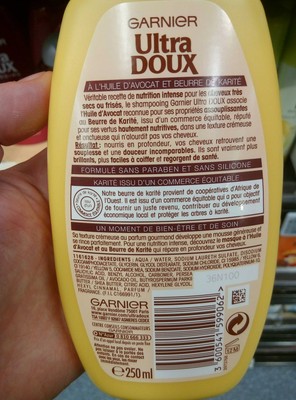 Ultra Doux Shampooing Nourrissant Huile d'Avocat et Beurre de Karité - 1