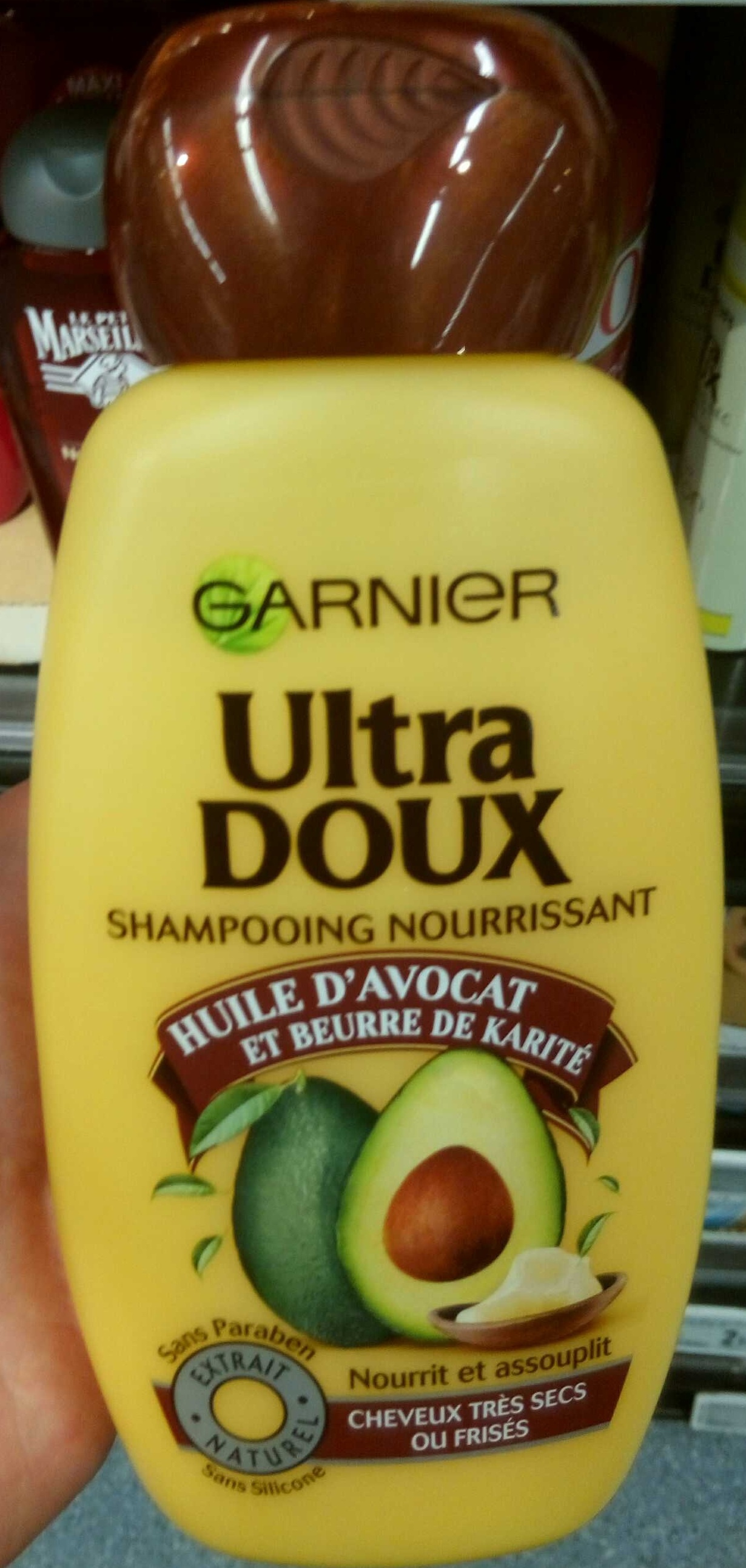 Ultra Doux Shampooing Nourrissant Huile d'Avocat et Beurre de Karité - Produit - fr