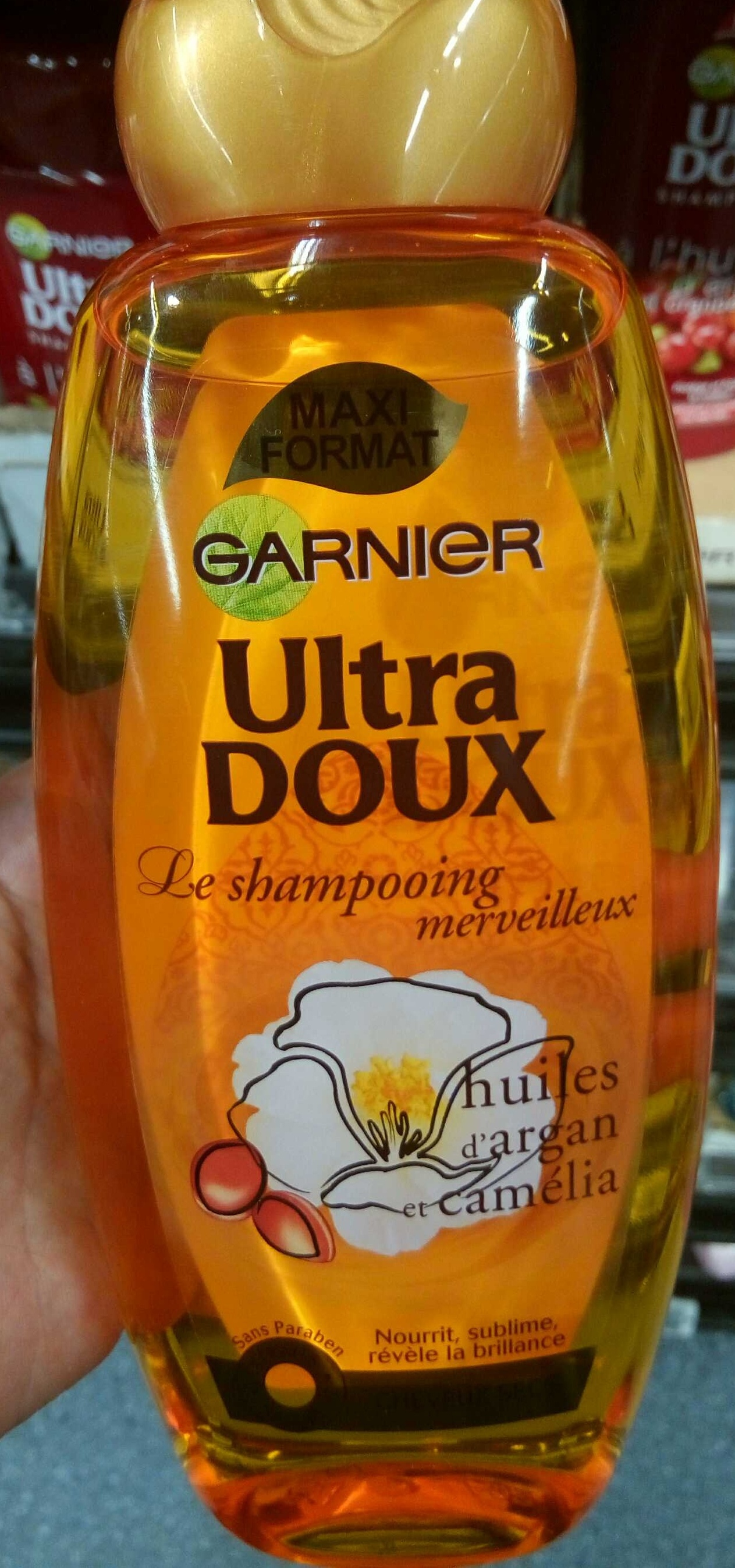 Ultra Doux Le shampooing merveilleux Huiles d'Argan et Camélia (maxi format) - Product - fr