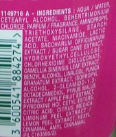 Innovation Fructis Après-Shampooing fortifiant - Ingredients - fr