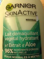 Lait Démaquillant végétal hydratant à l'Extrait d'Aloe - Produkt - fr