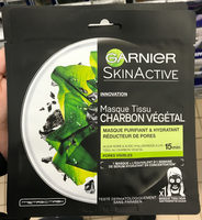 Skin Active Masque Tissu Charbon Végétal - Product - fr