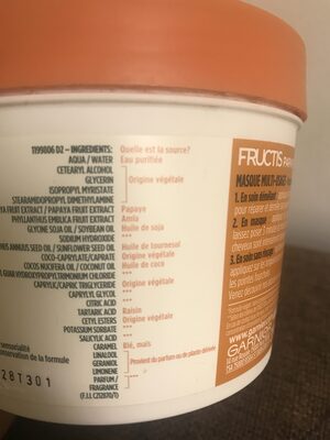 Hair food papaye - Ingredients