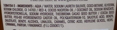 Coconut oil Shampoo - Ingredients - fr