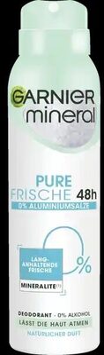 L'ORÉAL Garnier Mineral Pure Frische Natürliches Frischegefühl Deospray 150 ml Zur kompletten Produktbeschreibung mehr von Garnier Mineral 2 .29 € AKTION % 1 L = 15,27 € , - Produkt - de